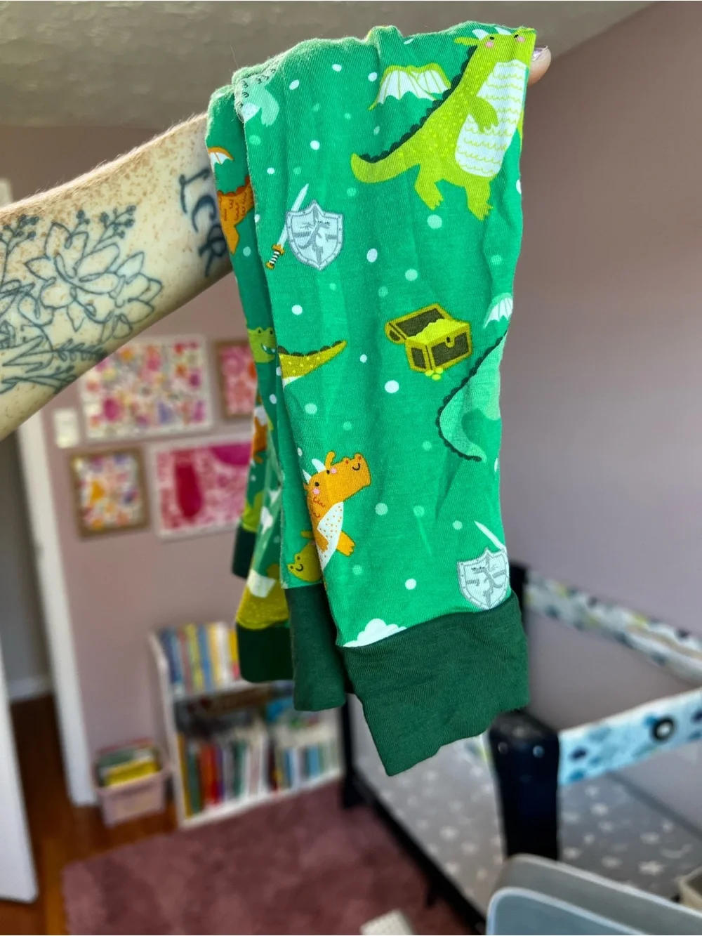 Little Sleepies Dragon Dreamland Long Sleeve Pajama Set 18-24M VGUC